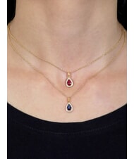 AMEN LADY Collar con colgante de gota y circonita - Collares