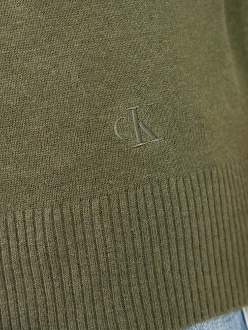 CK JEANS  verde oliva oscuro - Suéteres de los hombres