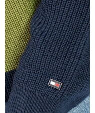 TOMMY HILFIGER TH suéter de cuello redondo de mezcla de lana cielo desértico/campo de golf - Suéteres de los hombres - 3
