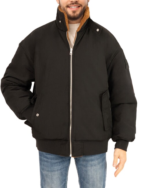 CK JEANS chaqueta bomber de doble faz ck negro - Chaquetas de hombre