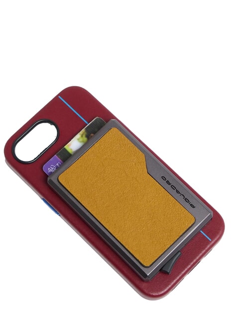 BLACK SQUARE tarjetero de cuero y aluminio amarillo - Carteras Hombre