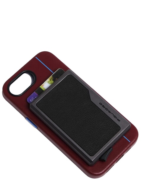 BLACK SQUARE tarjetero de cuero y aluminio negro - Carteras Hombre