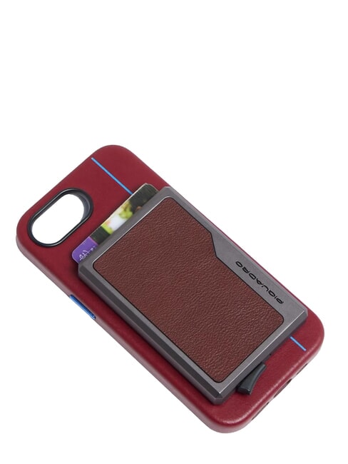 BLACK SQUARE tarjetero de cuero y aluminio CUERO - Carteras Hombre