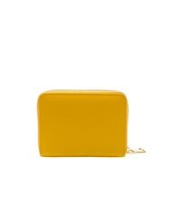 BRACCIALINI BASIC Cartera peque&ntilde;a de cuero con cremallera amarillo - Carteras Mujer - 3