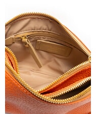 GIANNI CHIARINI FRIDA Bolso bandolera de piel con doble cremallera coral - Bolsos Mujer - 5