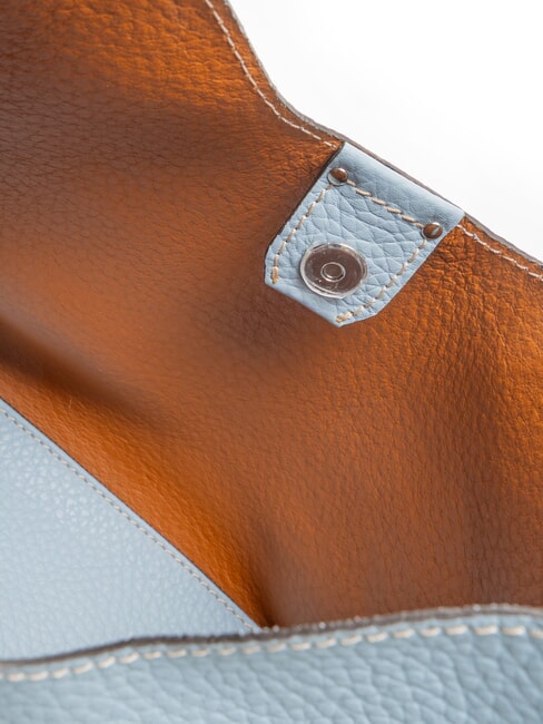 AURORA L Bolso de mano, con bandolera caramelo-cielo - Bolsos Mujer