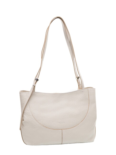 MINERVA Bolso shopping de piel arena - Bolsos Mujer