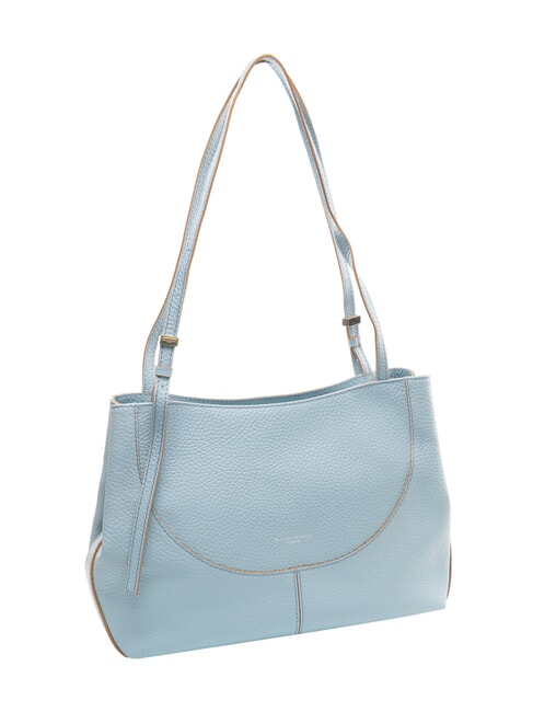MINERVA Bolso shopping de piel cielo - Bolsos Mujer