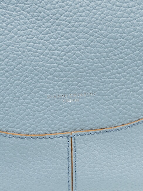 MINERVA Bolso shopping de piel cielo - Bolsos Mujer