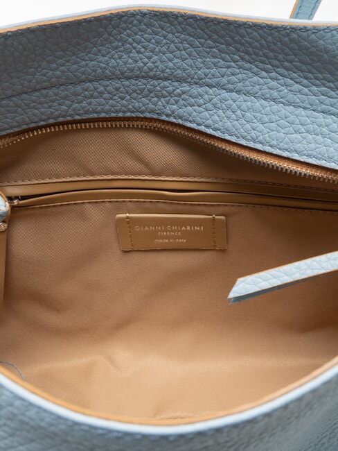 MINERVA Bolso shopping de piel cielo - Bolsos Mujer