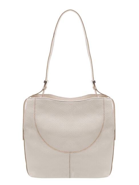 MINERVA Bolso de hombro de piel arena - Bolsos Mujer