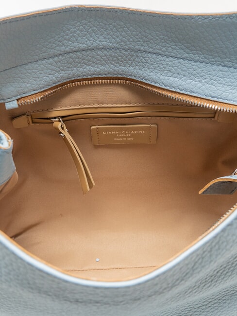 MINERVA Bolso de hombro de piel cielo - Bolsos Mujer