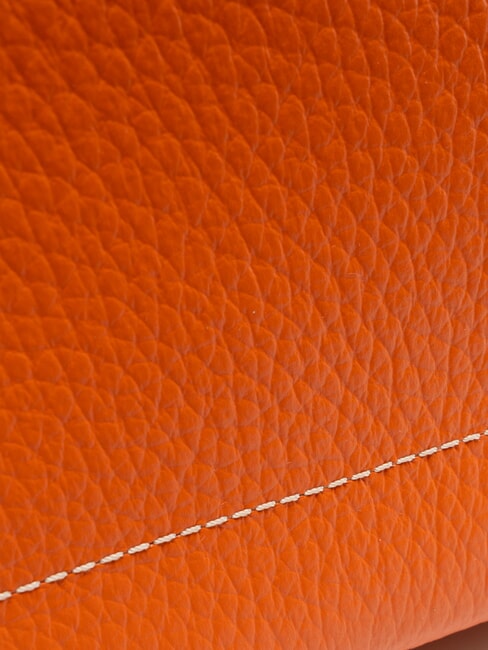 NICOLE Bolso bandolera de piel coral - Bolsos Mujer