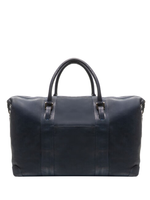 CAMPIONARIO - SARTORIA 2 Bolsa de lona grande de cuero con correa para el hombro azul/pitti - Bolsas de viaje