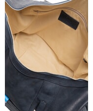 PIQUADRO CAMPIONARIO - SARTORIA 2 Bolsa de lona grande de cuero con correa para el hombro azul/pitti - Bolsas de viaje - 5