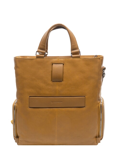 CAMPIONARIO - RONNIE Porta PC de cuero Bora amarillo - Bolsos Mujer