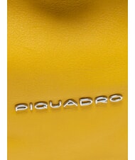 PIQUADRO CAMPIONARIO -  DAFNE  Un solo hombro de cuero amarillo - Bolsos Mujer - 3