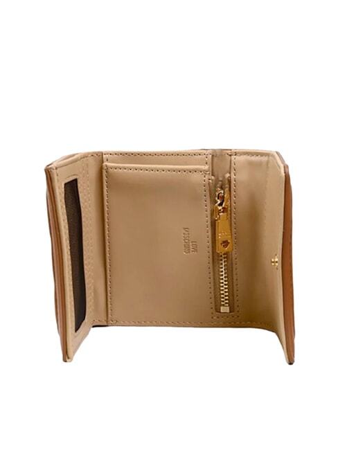 LOVE EMBOSSED Monedero pequeño camello - Carteras Mujer