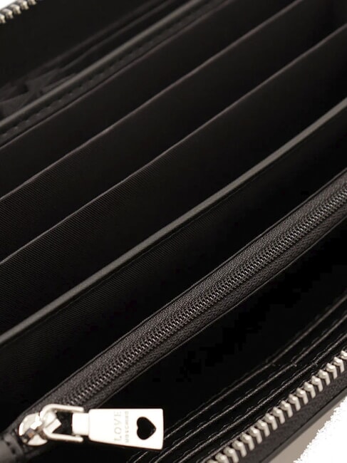 LAMINATED BOLD LOVE Cartera grande con correa de muñeca po00bx - Carteras Mujer