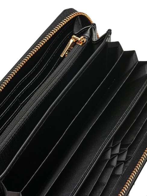 LAMINATED BOLD LOVE Cartera grande con correa de muñeca negro - Carteras Mujer