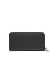 LOVE MOSCHINO LAMINATED BOLD LOVE Cartera grande con correa de muñeca negro - Carteras Mujer - 4