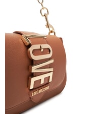 LOVE MOSCHINO LOVEBUG Bolso de hombro, con correa para el hombro camello - Bolsos Mujer - 4