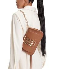 LOVE MOSCHINO LOVEBUG Bolso de hombro, con correa para el hombro camello - Bolsos Mujer - 6