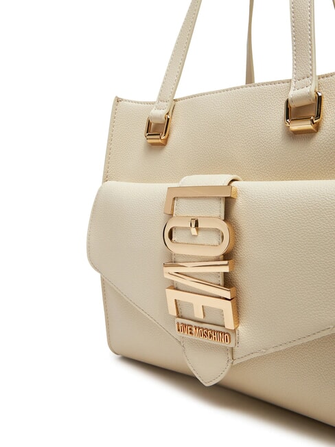 LOVEBUG Bolso bandolera de compras con bolsillo Marfil - Bolsos Mujer