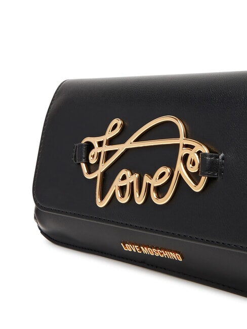 SCRIPT Bolso con correa metálica para el hombro negro - Bolsos Mujer