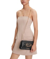 LOVE MOSCHINO SCRIPT Bolso con correa metálica para el hombro negro - Bolsos Mujer - 6
