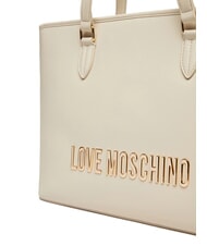 LOVE MOSCHINO BOLD LOVE Bolso shopping al hombro Marfil - Bolsos Mujer - 3
