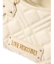 LOVE MOSCHINO QUILTED Bolso con correa para el hombro Marfil - Bolsos Mujer - 4