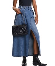 LOVE MOSCHINO QUILTED Bolso de hombro con cadena po00bx - Bolsos Mujer - 6