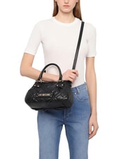 LOVE MOSCHINO QUILTED Bolso con correa para el hombro negro - Bolsos Mujer - 5