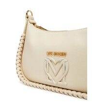 LOVE MOSCHINO BRAIDED Bolso de hombro Marfil - Bolsos Mujer - 4