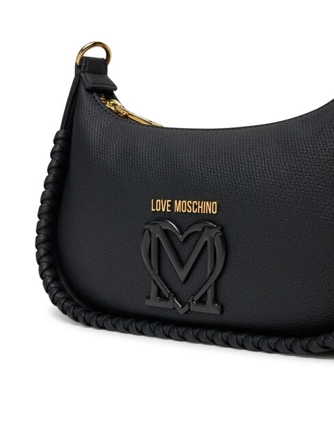 BRAIDED Bolso de hombro negro - Bolsos Mujer