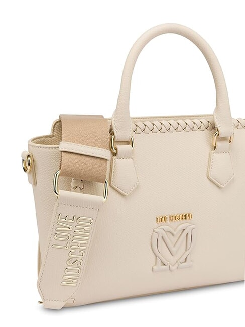 BRAIDED Bolso con correa para el hombro Marfil - Bolsos Mujer