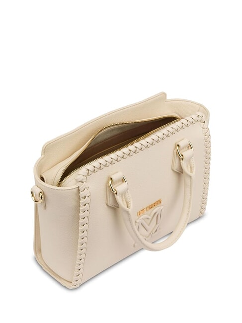 BRAIDED Bolso con correa para el hombro Marfil - Bolsos Mujer