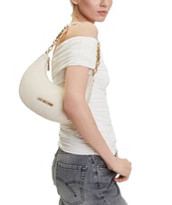 LOVE MOSCHINO JEWEL Bolso de hombro Marfil - Bolsos Mujer - 5