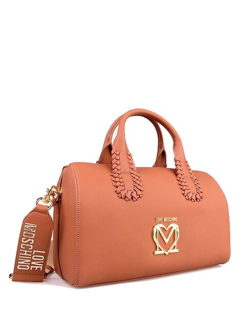 BRAIDED Bolso bandolera con correa para el hombro camello - Bolsos Mujer