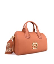 LOVE MOSCHINO BRAIDED Bolso bandolera con correa para el hombro camello - Bolsos Mujer - 2