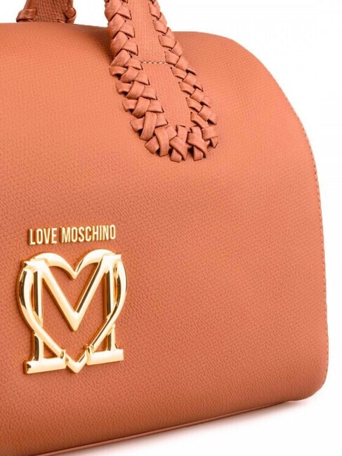 BRAIDED Bolso bandolera con correa para el hombro camello - Bolsos Mujer