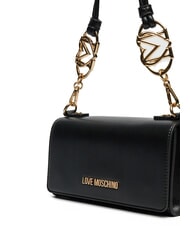 LOVE MOSCHINO JEWEL Bolso de hombro con solapa negro - Bolsos Mujer - 3
