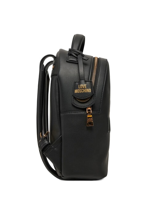 LOVE EMBOSSED Mochila con logo cosido negro - Bolsos Mujer