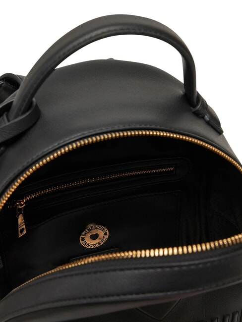 LOVE EMBOSSED Mochila con logo cosido negro - Bolsos Mujer