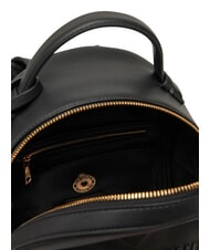 LOVE MOSCHINO LOVE EMBOSSED Mochila con logo cosido negro - Bolsos Mujer - 5