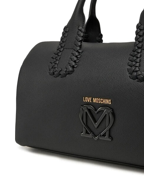 BRAIDED Bolso bandolera con correa para el hombro negro - Bolsos Mujer