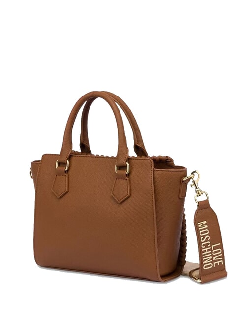 BRAIDED Bolso con correa para el hombro camello - Bolsos Mujer