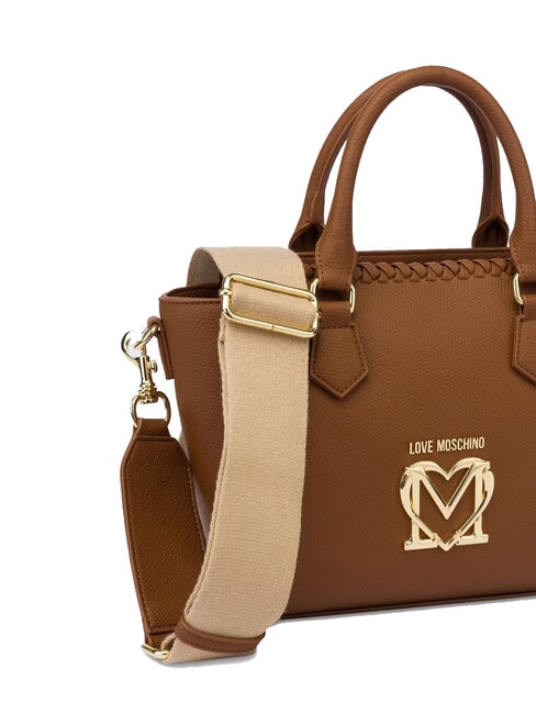 BRAIDED Bolso con correa para el hombro camello - Bolsos Mujer