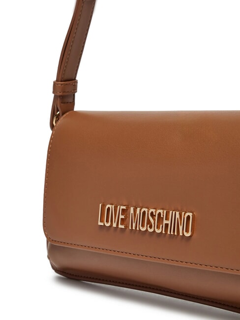 LOGO LETTERING Bolso de hombro camello - Bolsos Mujer